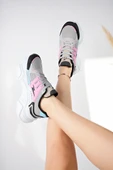 Kadın Yüksek Taban Şık Sneaker Ayakkabı Z040 - 5