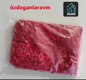 Kırmızı Dolamit Akvaryum Saksı Bahçe Dekor Süs Taş 2 Kg - 2