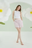 Pembe Kurdele Crop Şort Takım thumbnail 4