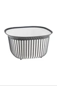 LitaeTrend Linea Kare Çizgi Desenli Kase 4 Lt Royaleks-BNM-3712 - 1