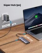 UGREEN 10'u 1 Arada USB-C Hub - 4K HDMI, Ethernet, PD, Kart Okuyucu 15601 - 5