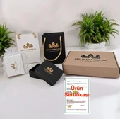 İsme Özel Yuvarlak Figürlü Doğal Yeşil Derili 14 Ayar Altın Plakalı Plakalı Hediye Bileklik-428 thumbnail 3