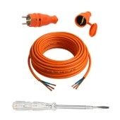 Seyyar 10 Metre Uzatma Kablosu TTR CCA Çok Telli 3x2.5 mm Elektrik Kablo Kontrol Kalem Dişi Erkek Fiş thumbnail 1