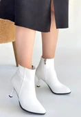 Mişha Beyaz Cilt Topuklu Bot thumbnail 2