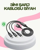 Hızlı Şarj Destekli Çoklu Şarj Kablosu – Seyahat ve Günlük Kullanım thumbnail 1