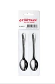 LitaeTrend Eko 6'lı Kare Çay Kaşığı Royaleks-69034 - 1