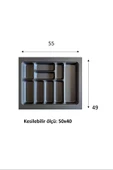 LitaeTrend 55x49 Eco Lüks Modüler Kaşıklık Royaleks-20354 - 1