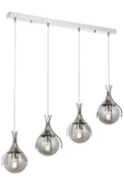 AVONNI AV-60161-4KY Krom Kaplama Avize E27 Metal Cam 70x13cm - 1