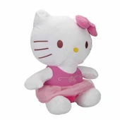 Hello Kitty Fiyonklu Peluş 50 cm Büyük Boy Hello Kitty Pelüş PEMBE - 2