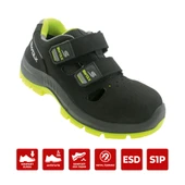 Combo-XS 110 Siyah Süet Kaplama Kompozit Burunlu Suya Dayanıklı İş Sandaleti S1P 44 Numara - 1