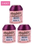 LitaeTrend 3 Adet Altınbaşak Oya ve Dantel İpi 20 gr - Royaleks - No: 078 - 1
