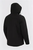 Erkek Siyah Outdoor Su İtici Kapüşonlu Kaban – Rüzgar Geçirmez, Hafif ve Dayanıklı - 3
