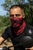 Motorcu pembe ağaç Buff Maske Outdoor Boyunluk Unisex Bandana - 1