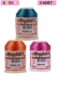 LitaeTrend 3 Adet Altınbaşak Oya ve Dantel İpi 20 gr - Royaleks - No: 244 - 465 - 023 - 1