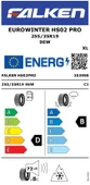 FALKEN 255/35R19 96W XL EUROWINTER HS02 PRO 2025 ÜRETİM KIŞ LASTİĞİ thumbnail 2