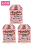 LitaeTrend 3 Adet Altınbaşak Oya ve Dantel İpi 20 gr - Royaleks - No: 102 - 1