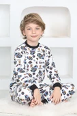 Erkek Çocuk Araba Baskılı Pijama Takımı 1-7 Yaş 12290 - 6