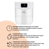 Bebebao Pufi 5lt Ultrasonik 7 Renkli Buhar Makinesi Hava Oda Ortam Nemlendirici Dokunmatik Panel Aromatik Yağ Hazneli - 6