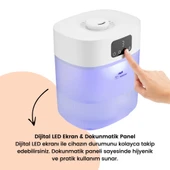 Bebebao Pufi 5lt Ultrasonik 7 Renkli Buhar Makinesi Hava Oda Ortam Nemlendirici Dokunmatik Panel Aromatik Yağ Hazneli - 2