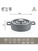 Amboss Copper Gri 7 Parça Alüminyum Döküm Tencere Seti thumbnail 3