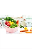 LitaeTrend Çok Amaçlı Kare Çiftli Süzgeç Renkli Royaleks-ÇNK2229 - 1