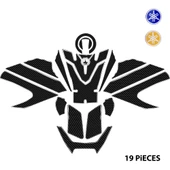 YAMAHA MT-09 SP GEN4 2024 - 2025 ile Uyumlu Kaydırmaz 6D Karbon 19 Parça Tank Pad Seti GC80 thumbnail 1