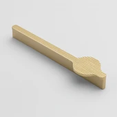 Efes Soft Altın Çekmece Kulpu 320 mm Uzun Metal Mobilya Dolap Çekmece Kulbu Modern Dekoratif Tasarım thumbnail 1