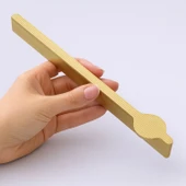 Efes Soft Altın Çekmece Kulpu 320 mm Uzun Metal Mobilya Dolap Çekmece Kulbu Modern Dekoratif Tasarım thumbnail 5