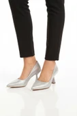 Aspor Gümüş Kadın Topuklu Ayakkabı thumbnail 1