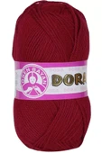 LitaeTrend 1 Adet Dora El Örgü İpi Yünü 100 gr 034 Koyu Kırmızı thumbnail 1