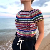 La Mia Mercerized Cotton Koyu Mor El Örgü İpi - 59 - 33593 - 4
