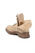 Aspor Bej Vizon İçi Polarlı Fermuarlı Kadın Bot thumbnail 4
