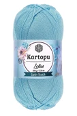 LitaeTrend 1 Adet Lotus Bikini Büstiyer Bluz Örgü İpi  K537 Bebe Mavi - 1