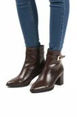 Aspor Kahve Dar Kalıp İçi Polarlı Kadın Topuklu Bot thumbnail 1