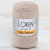 Loren Cotton Macrame Bej - R084 - 34363 thumbnail 1
