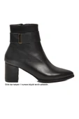 Aspor Siyah Dar Kalıp İçi Polarlı Kadın Topuklu Bot thumbnail 2