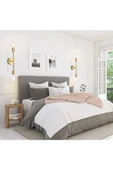 Fico Home Eskitme Gold Sarı Modern Duvar Aplik Şık Görsellik Katar - 2