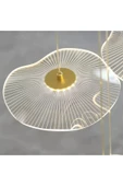 Fico Home Modern Tasarım Jellyfish Ledli Aplik Gold Sarı Duvar Apliği - 2