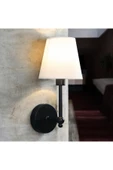 burenze Modern Duvar Aplik Lampedusa Aplik Mat Siyah E-27 Duy Elektrik İle Çalışır - 2