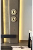 burenze Lüks Modern Tasarım Traverten Mermer Led Aplik Eskitme Gold Limited Edition Ledli Elektrikle Çalışır - 3