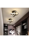 Fico Home Modern Plafonyer Tavan Led Avize Koyu Kahve 2 Adet Set Fiyat Ledli Avize - 2