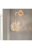 burenze Luxury Exclusive Crystal Led Aplik Kristal Taşlı Aplik Gold Sarı Kademeli 3 Renk - 1
