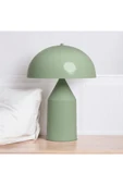 burenze Modern Tasarım Mushroom Abajur Mint Yeşili Kablolu Tak Çalıştır Masa Lambası - 1
