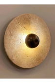 burenze Lüks Modern Tasarım Traverten Mermer Led Aplik Eskitme Gold Limited Edition Ledli Elektrikle Çalışır - 2