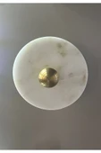 burenze Lüks Modern Tasarım Traverten Mermer Led Aplik Eskitme Gold Limited Edition Ledli Elektrikle Çalışır - 4
