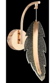 burenze Luxury Modern Yaprak Detaylı Led Aplik Metal Gövde Power Led Aplik French Gold Sarı 40cm x 15 cm - 1