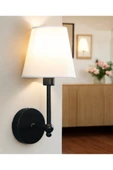 burenze Modern Duvar Aplik Lampedusa Aplik Mat Siyah E-27 Duy Elektrik İle Çalışır - 1