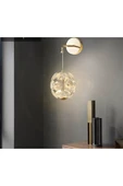 burenze Luxury Exclusive Crystal Led Aplik Kristal Taşlı Aplik Gold Sarı Kademeli 3 Renk - 2