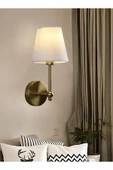 burenze Modern Duvar Aplik Lampedusa Aplik Eskitme Gold Sarı E-27 Duy Elektrik İle Çalışır - 2