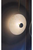 burenze Lüks Modern Tasarım Traverten Mermer Led Aplik Eskitme Gold Limited Edition Ledli Elektrikle Çalışır - 5